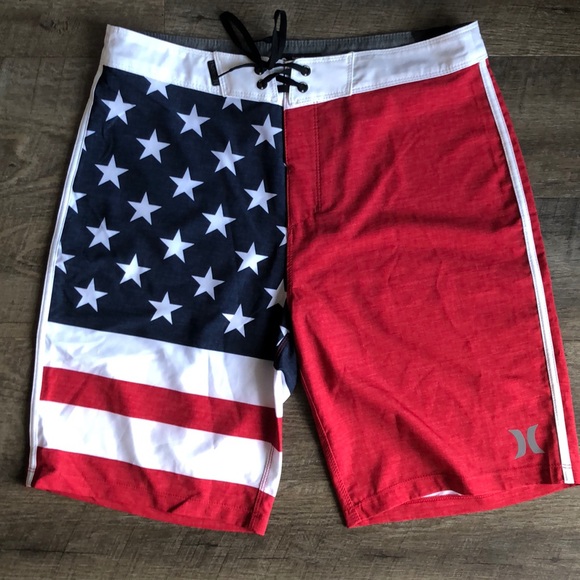 Hurley Other - NWT Hurley American flag swim trunks